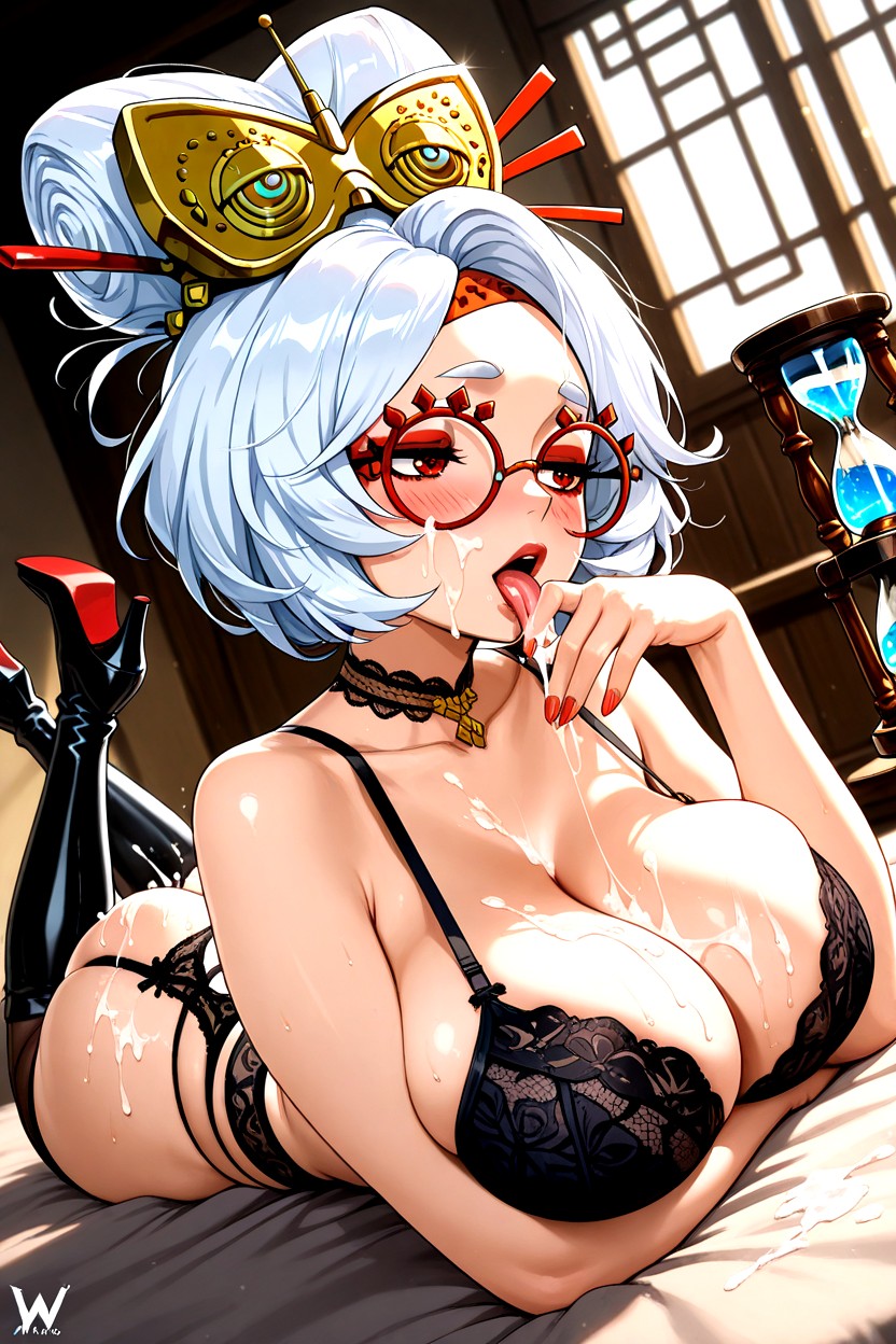 Big Ass, Thick Thights, Eyes Half Closed Hentai AI Porn