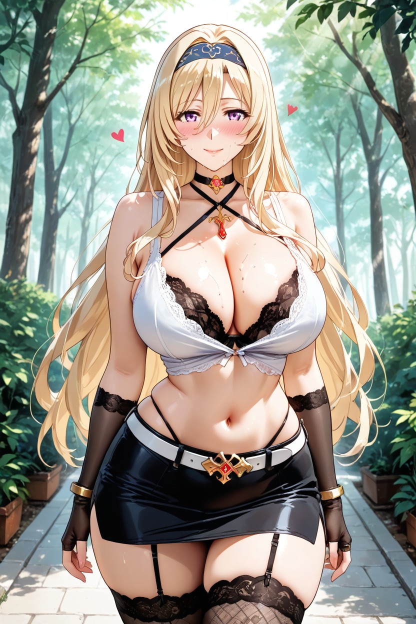 Japanese Garden With Forest, Perfect Body, Perfect Anatomy Hentai AI Porn