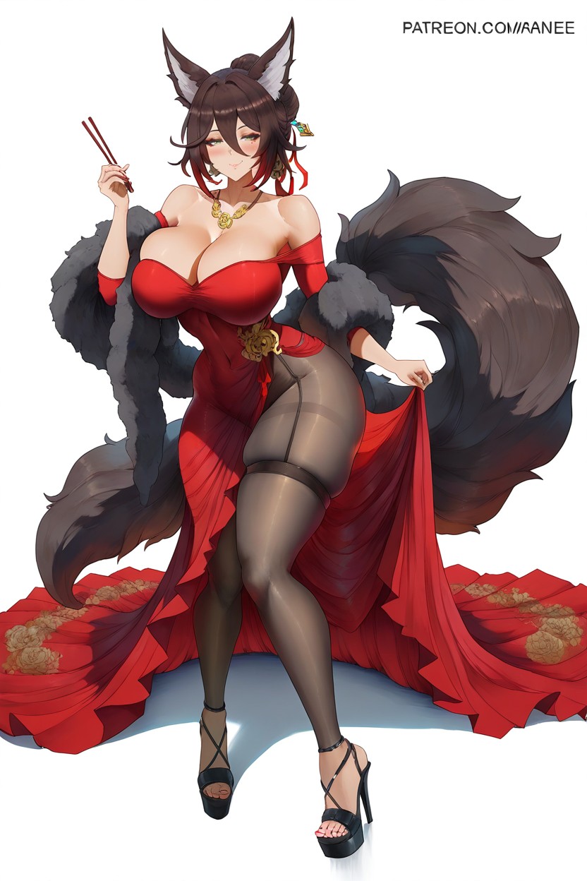 Soft Stomach, Wearing Along, Extremely Heavy Breasts Hentai IA