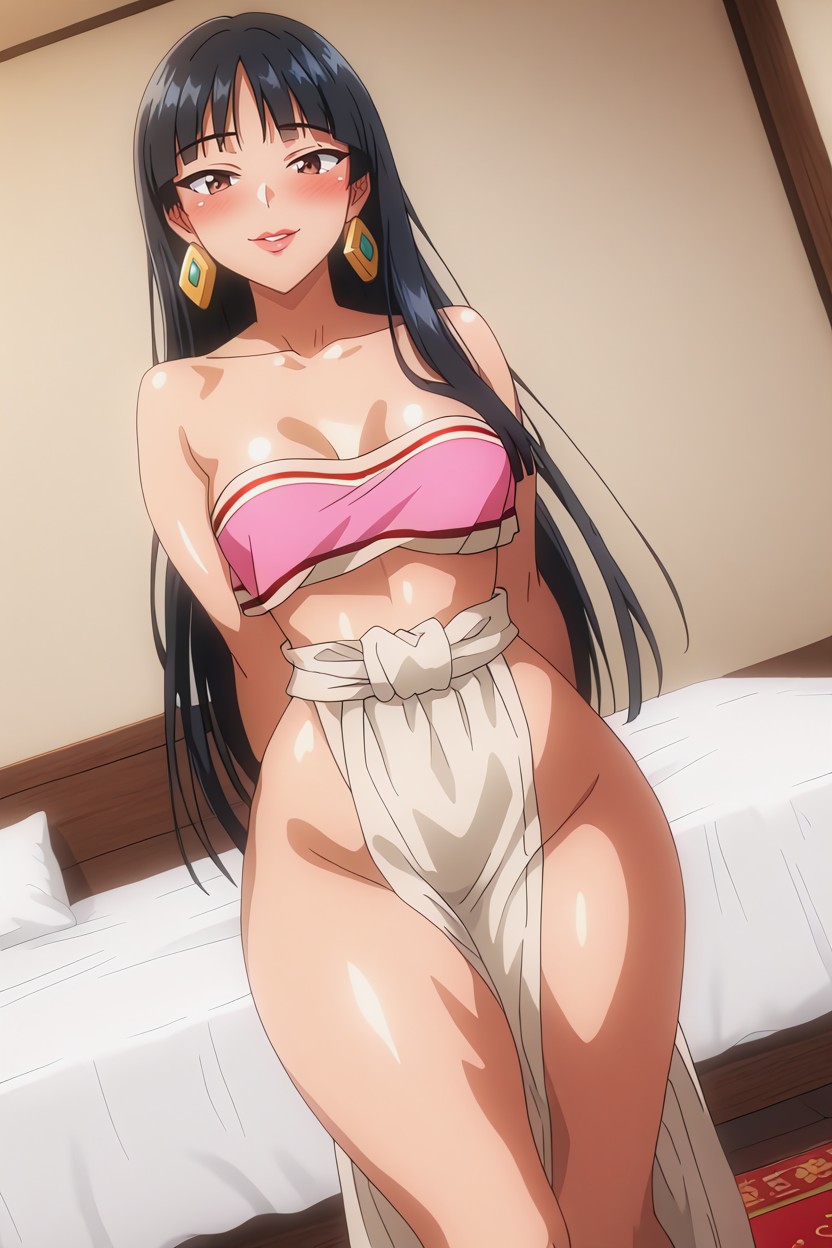 Noche, Cuerpo Completo, Perfect View Of Breasts Hentai IA