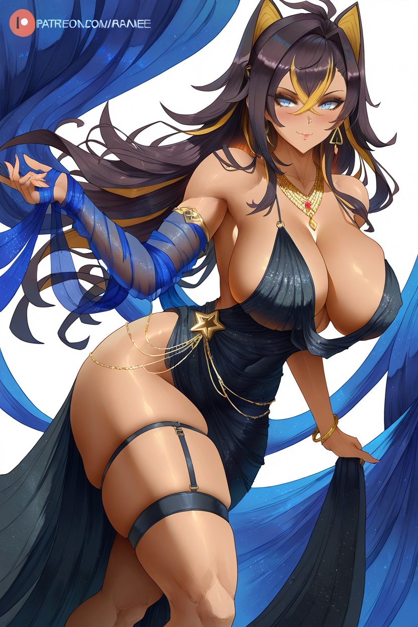 Soft Stomach, Flowing In The Wind, Deep Tan Skin Hentai AI Porn