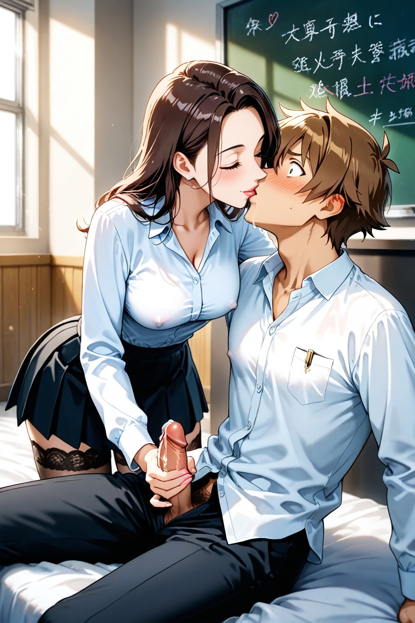 Soft Shadows, Male Tied To Bed, Male Submissive Hentai AI Porn