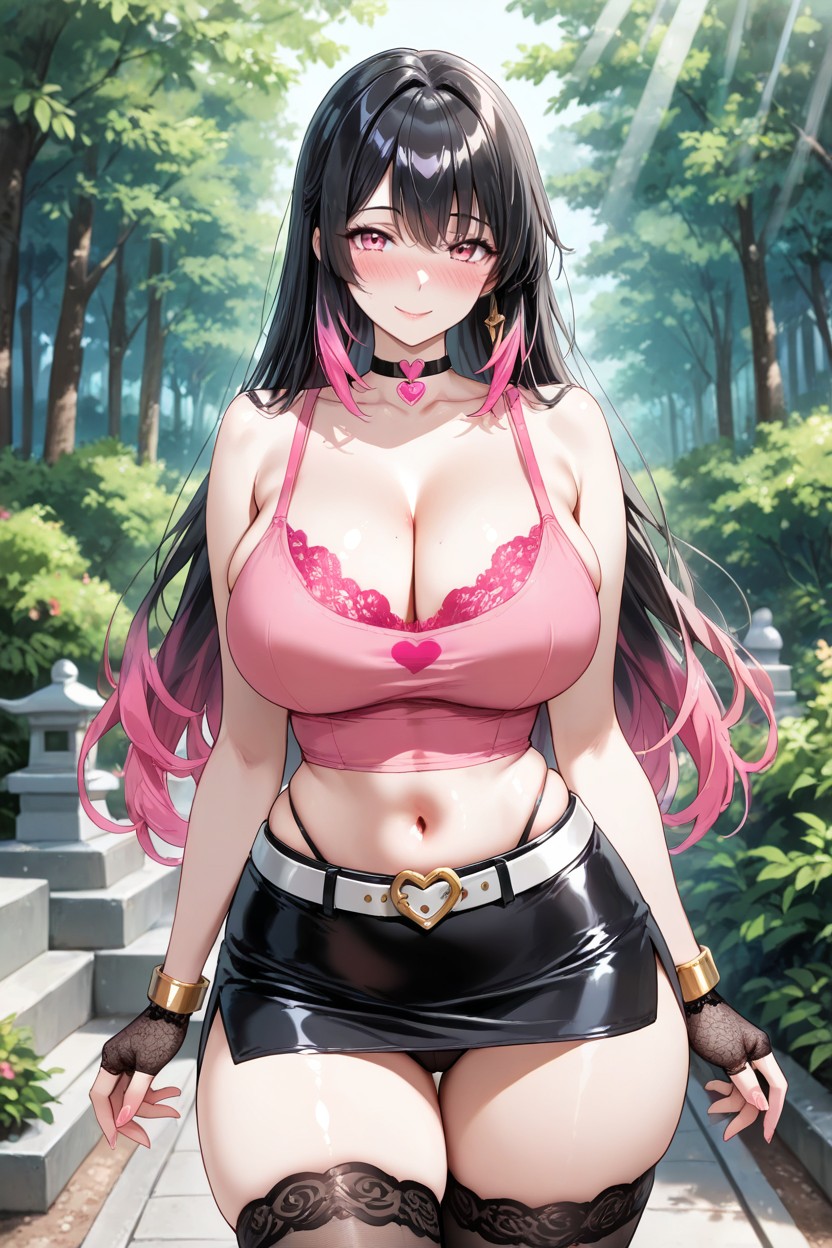 Pechos Masivos, White Sleeveless Top, Sunlight Hentai IA