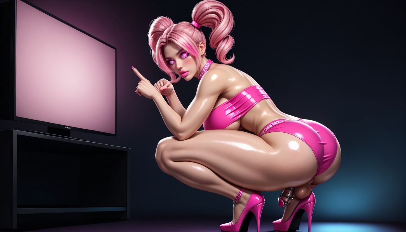 Tacones Altos, No Text, Dark Floor Hentai IA