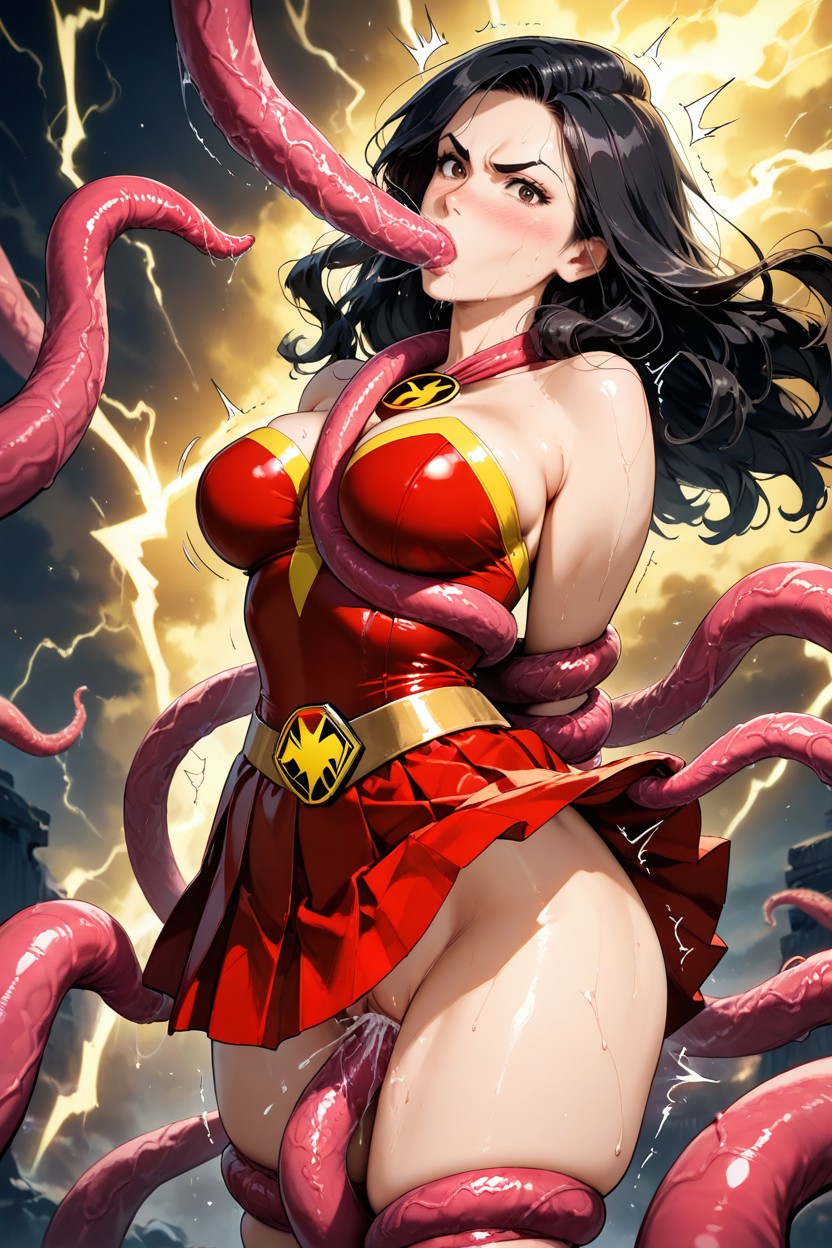 Tentacles Wrap Around Arms, Rough Sex, Lifted In Air Hentai IA