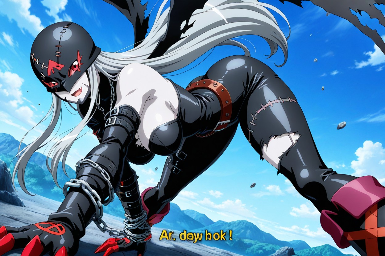 Cul Moyen, Asymmetrical Clothes, Bare Left Tight Porno IA Hentai