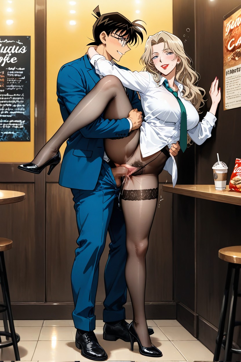Pechos Medianos, Seductive Mature Beauty, Sharp Jawline Hentai IA