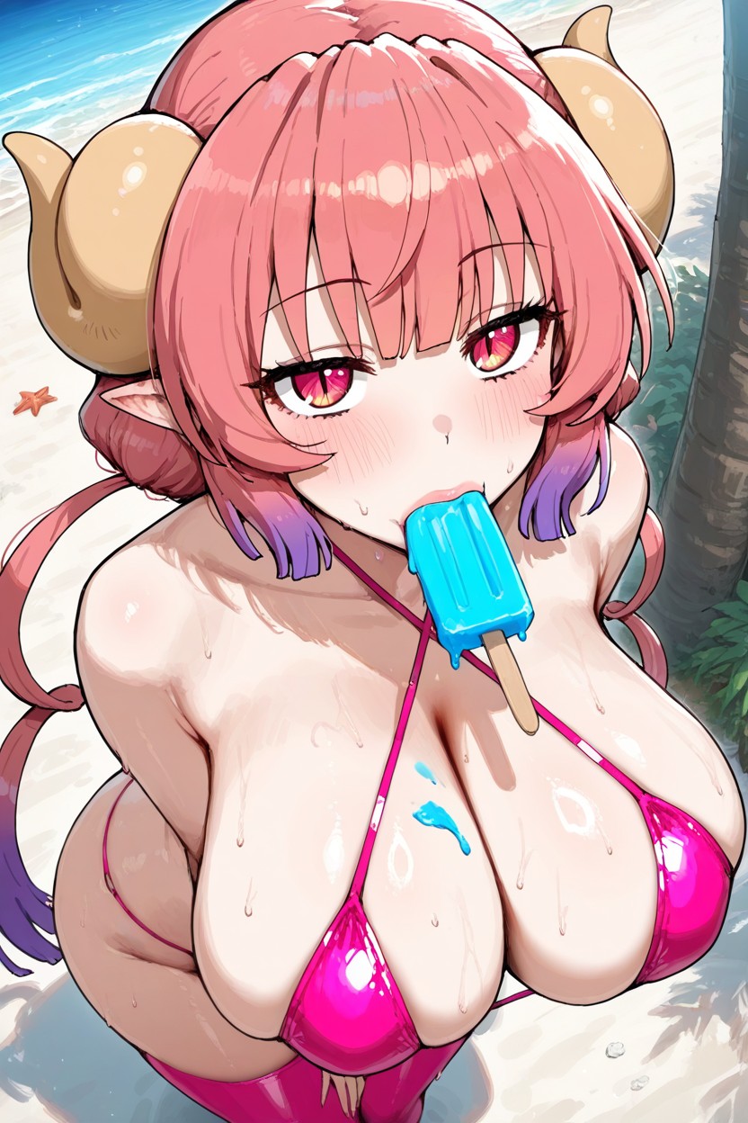 Perfect Ass, Perfect View Of Breasts, Standing Hentai IA