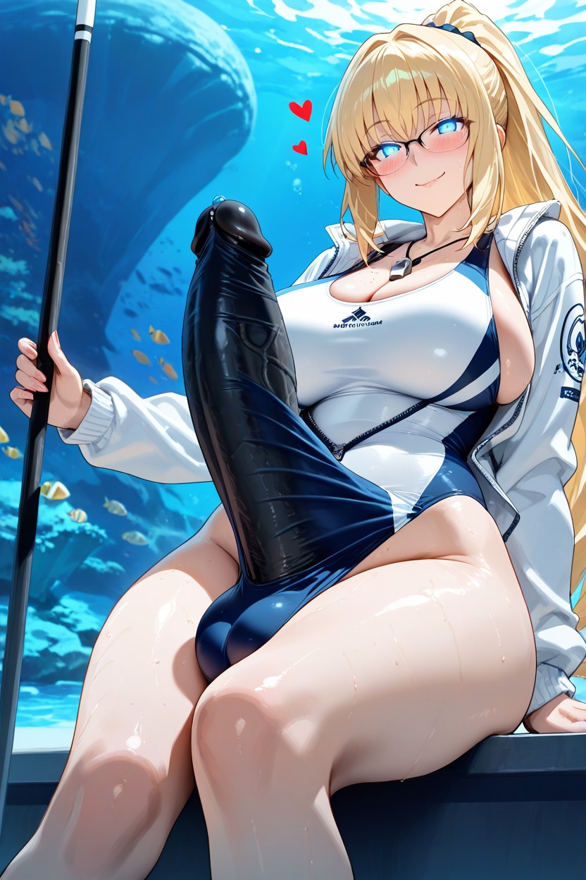Glowing Eyes, Erect Bulge, Traviesa Hentai IA