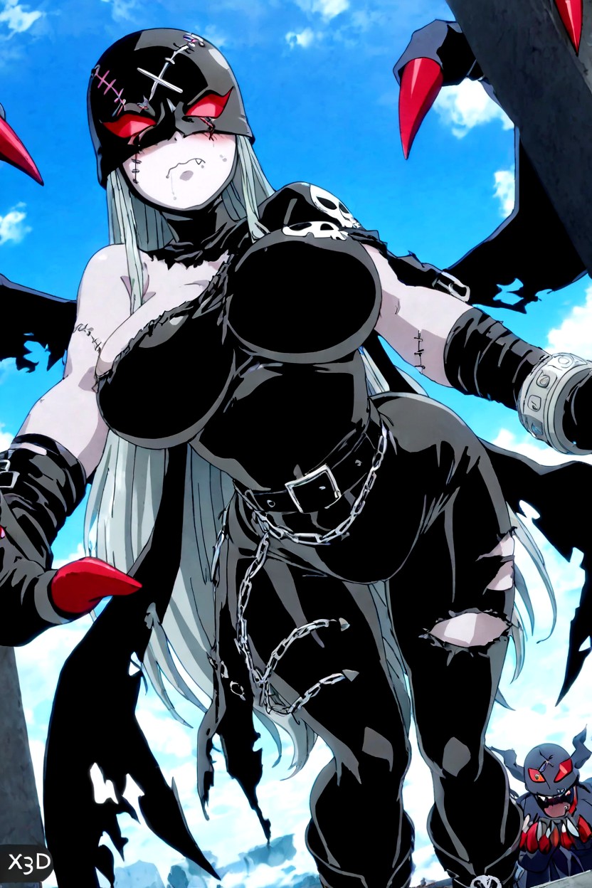 Original Anime Coloring, Red Claw, Plano Mediot Hentai IA