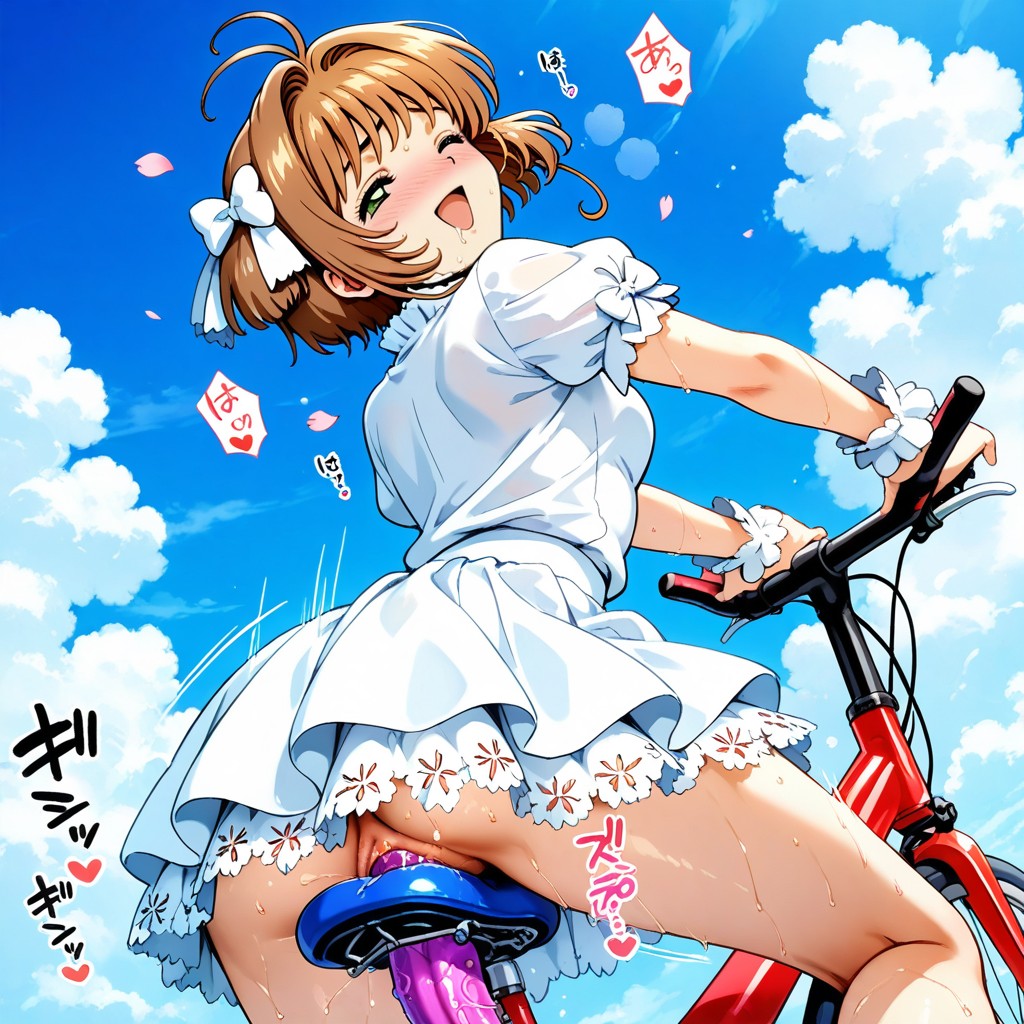 Rear View, Large White Bow, Climax Hentai AI Porn