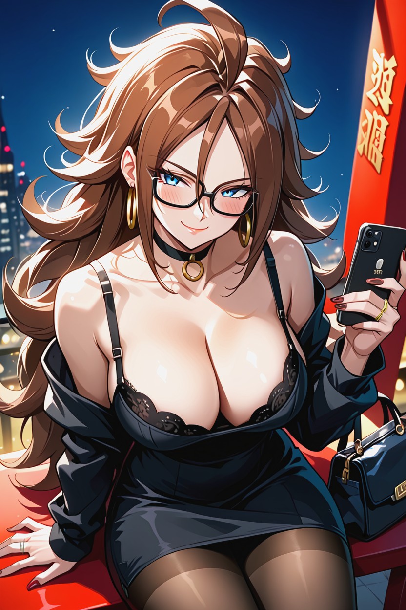 Dress, Rounded Breast, Girl Hentai AI Porn