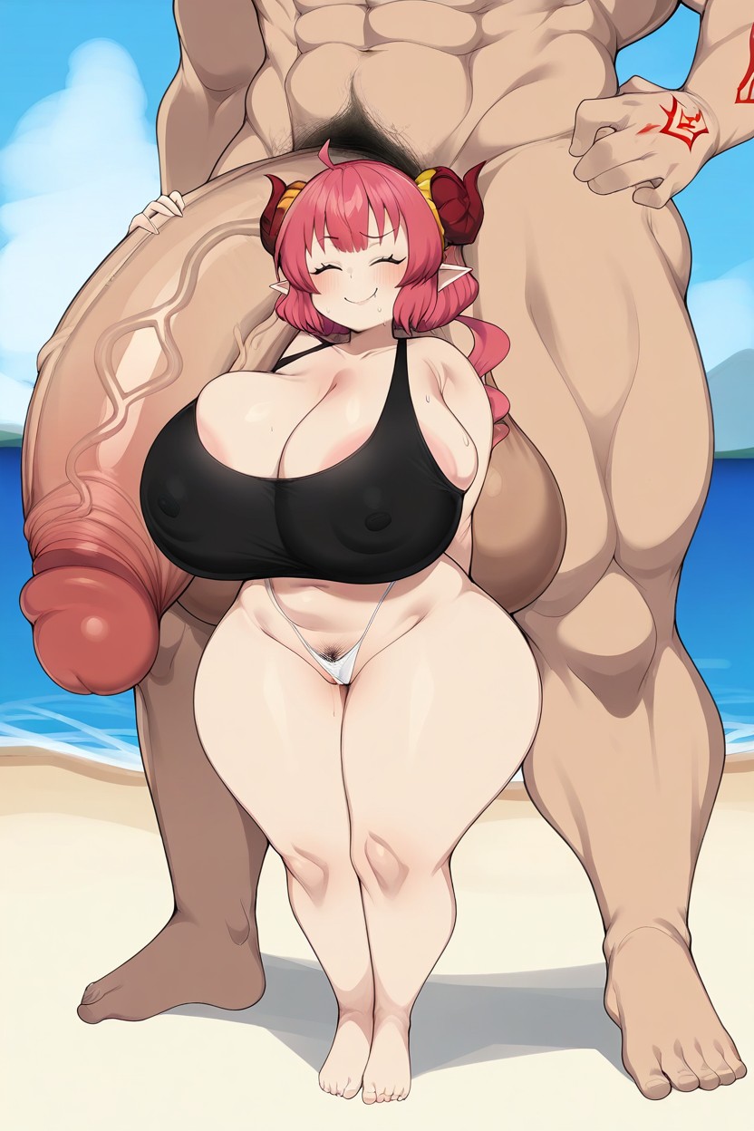 De Pie, Solo Male, Chamchami Style Hentai IA