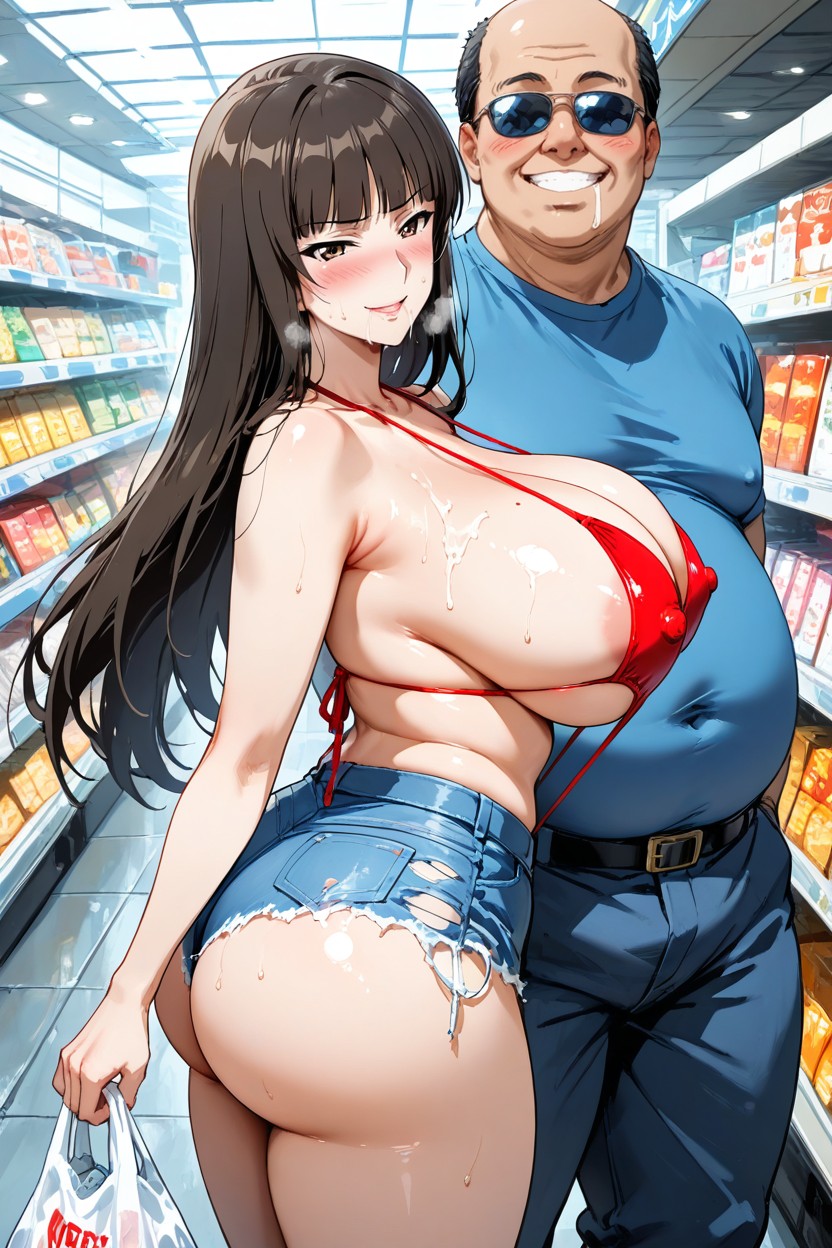 Tight Waist, Ropa Rasgada, Ultra Resolution Hentai IA