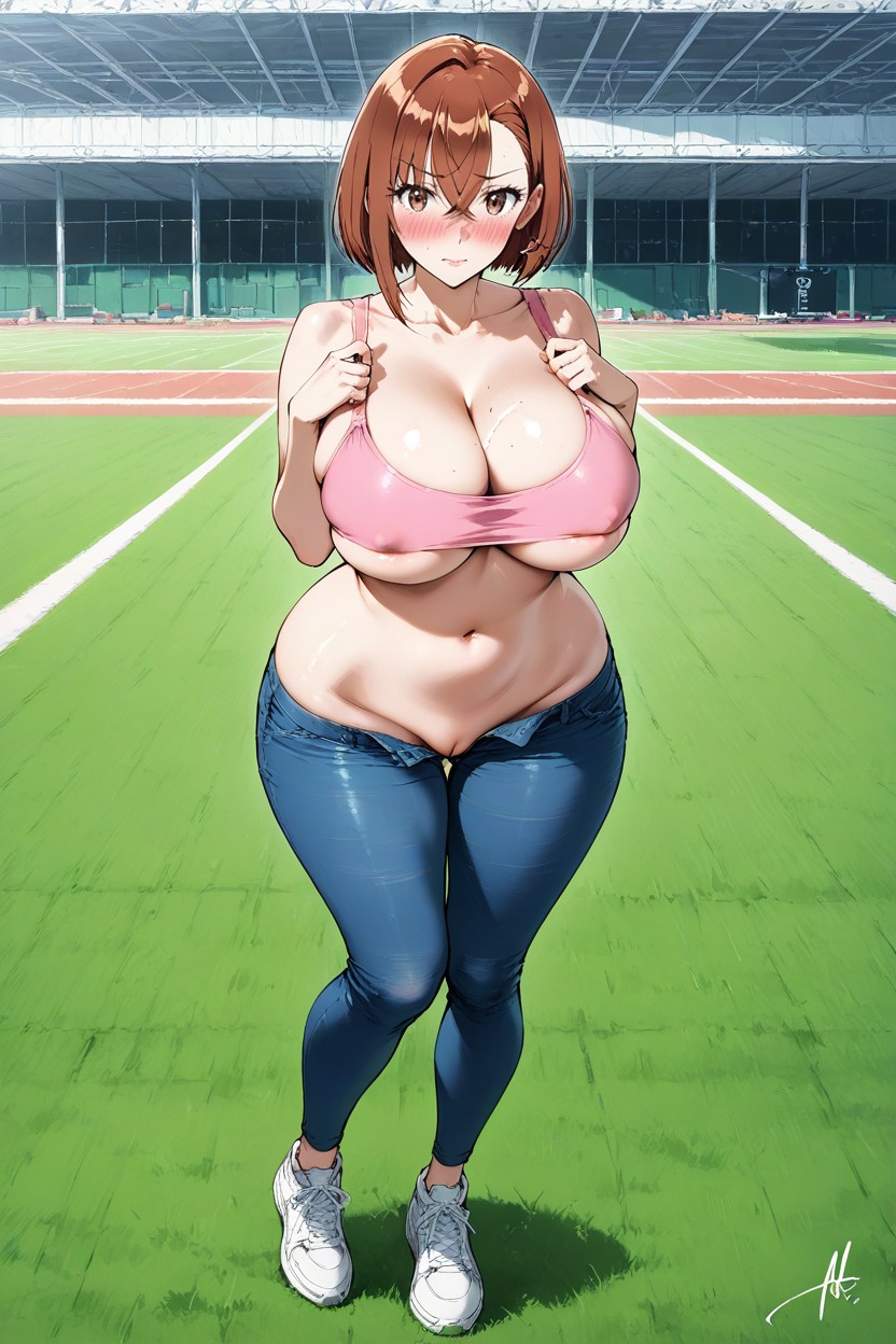 Pechos Medianos, 25+, Underboob Hentai IA