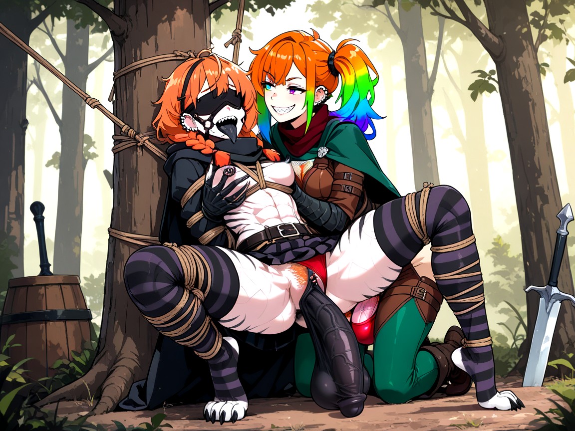 Brown Chaps, Belts, Massive Balls Hentai AI Porn