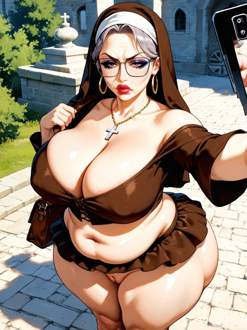 Realistic, Bimbo, No Panties Hentai AI Porn