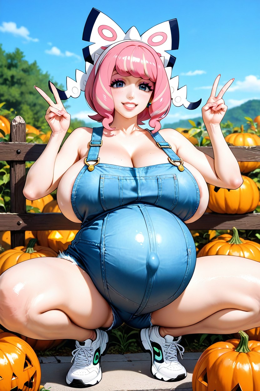 Puffy Lips, Medium Ass, Jeans Hot Pants Hentai IA