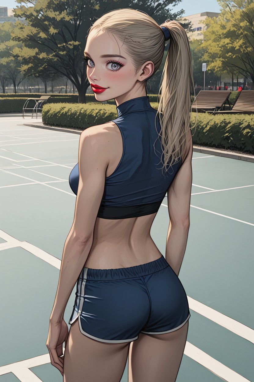 Culo Pequeño, Skinnyleg, Looking At Viewer Hentai IA