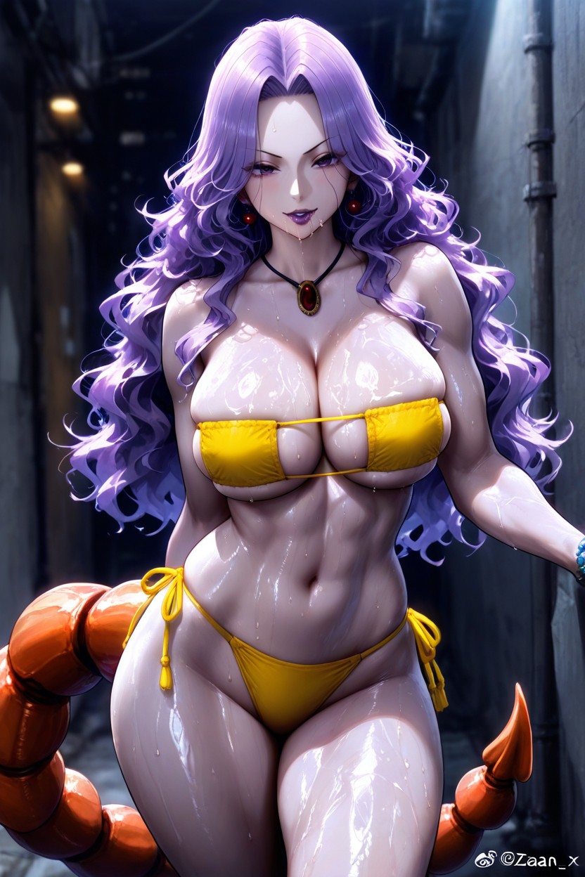Purple Lipstick, Cinematic Lighting, Depth Of Field Hentai IA