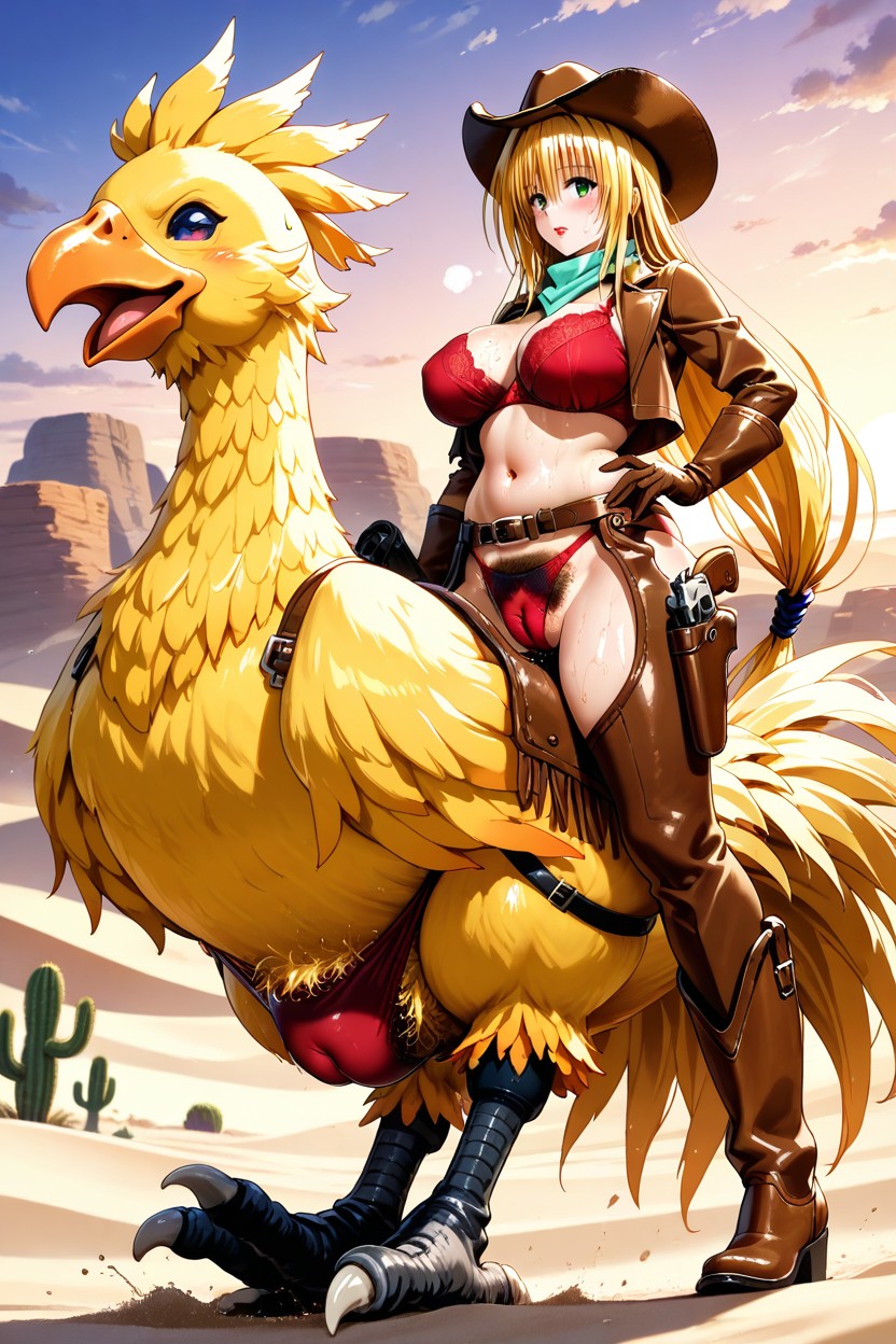 Cameltoe, Desert, Brown Jacket Hentai AI Porn