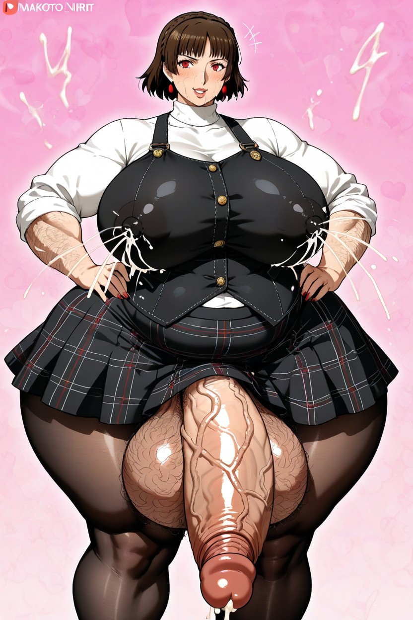 Hyper Balls, Lactation, Veiny Hairy Large Arms Hentai AI Porn