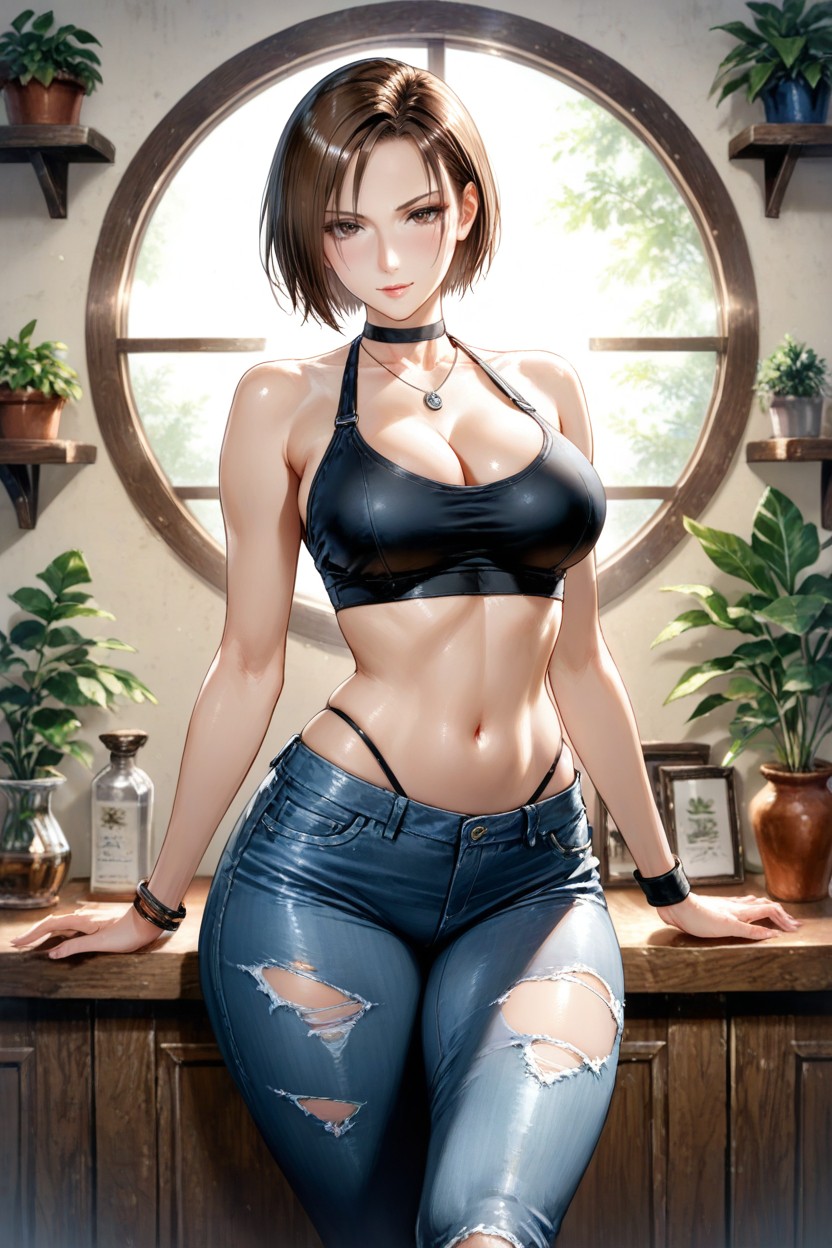 Detailed Shading, By Toyama Teiji, Ripped Jeans Hentai AI Porn