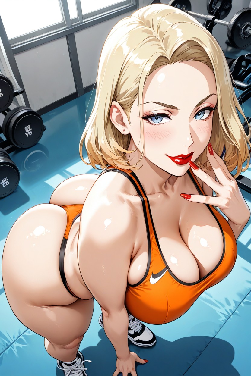 Seductive, Gym, Perfect Face Hentai AI Porn