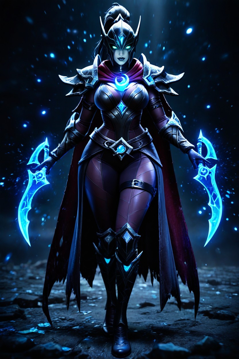 Medium Ass, Wearing A Dark Tattered Cape, Phantom Assassin From Dota Hentai AI Porn