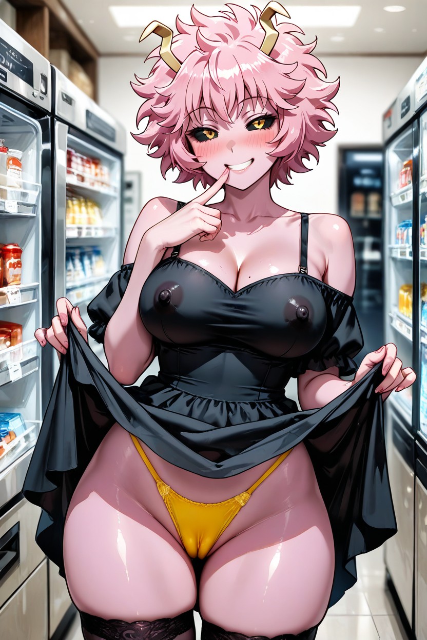 Culo Mediano, Indoors, Dress Lift Hentai IA