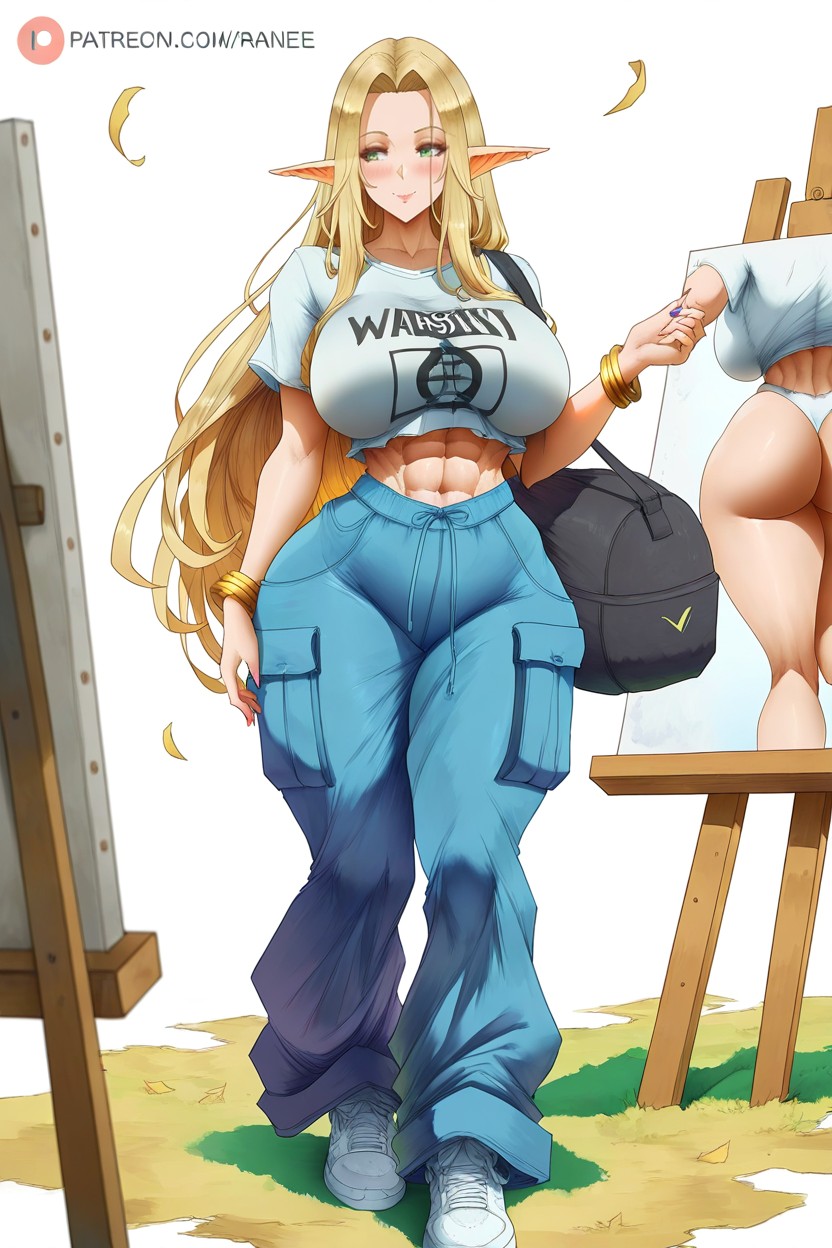 White, White Background, Smile Hentai AI Porn