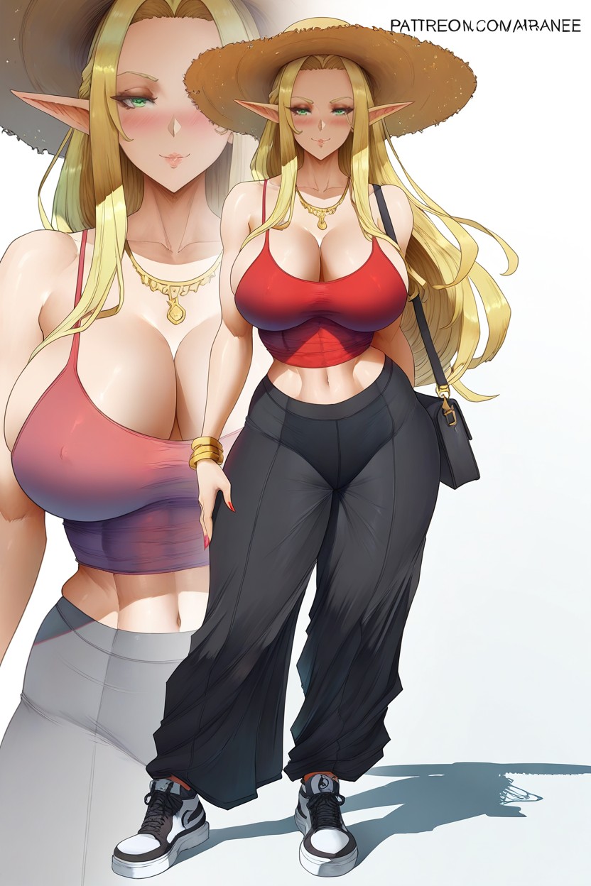 Medium Breast, Araneesama Artstyle, Standing Hentai AI Porn