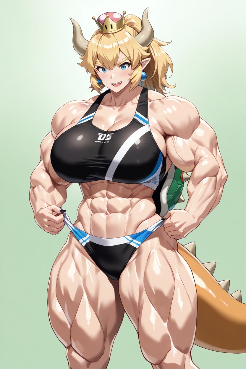 Big Meaty Muscles, Pack Rectus Abdominis, Hyper Muscular Arms Hentai AI Porn