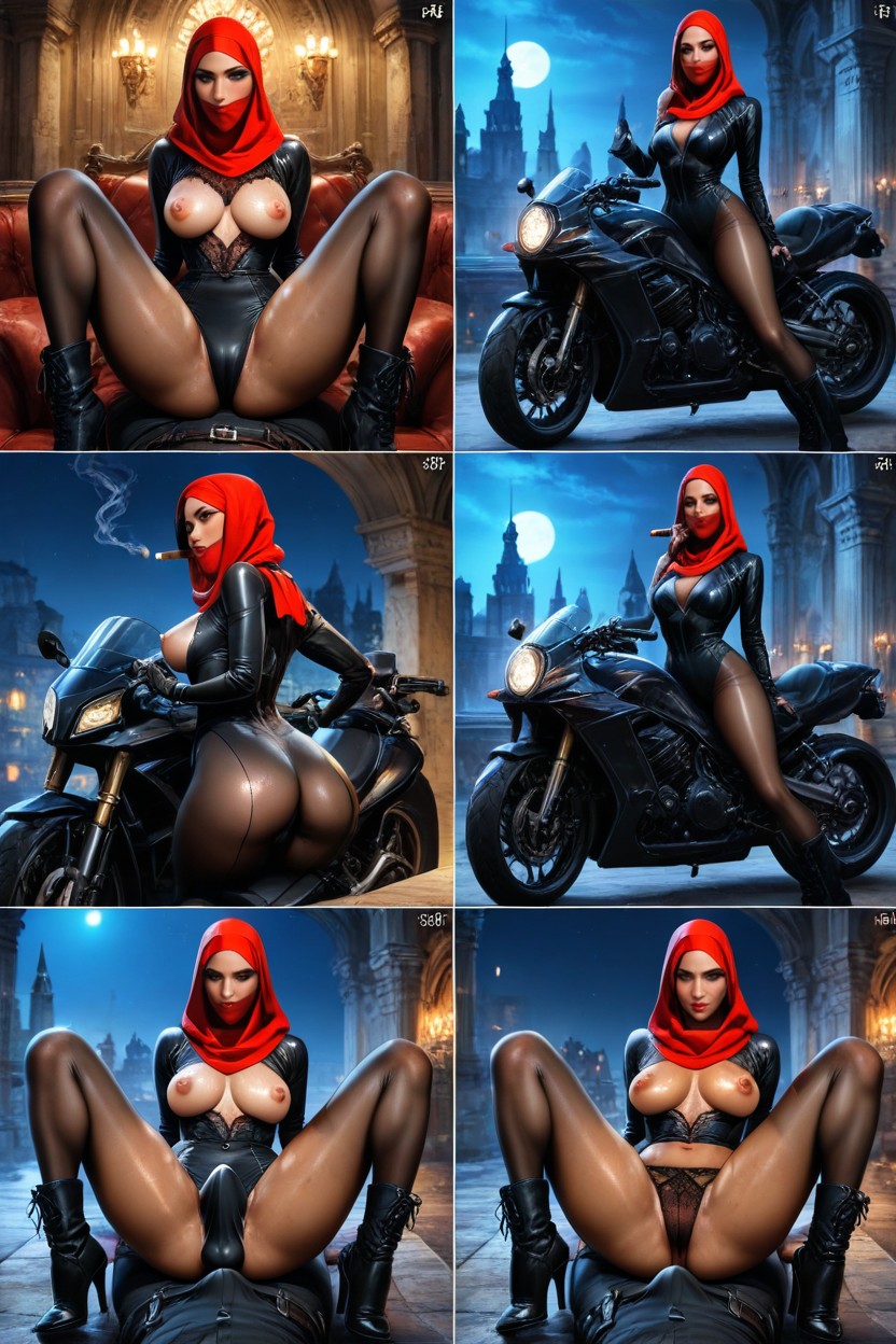 Rounded Breast, Ultra Detailed Face, Smoking A Cigar Hentai AI Porn