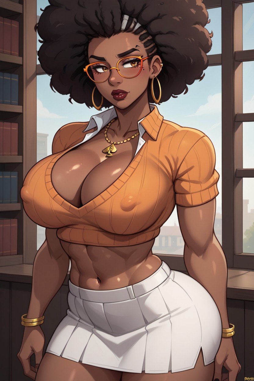 Bubble Butt, Plumped Butt, Full Lips Hentai AI Porn