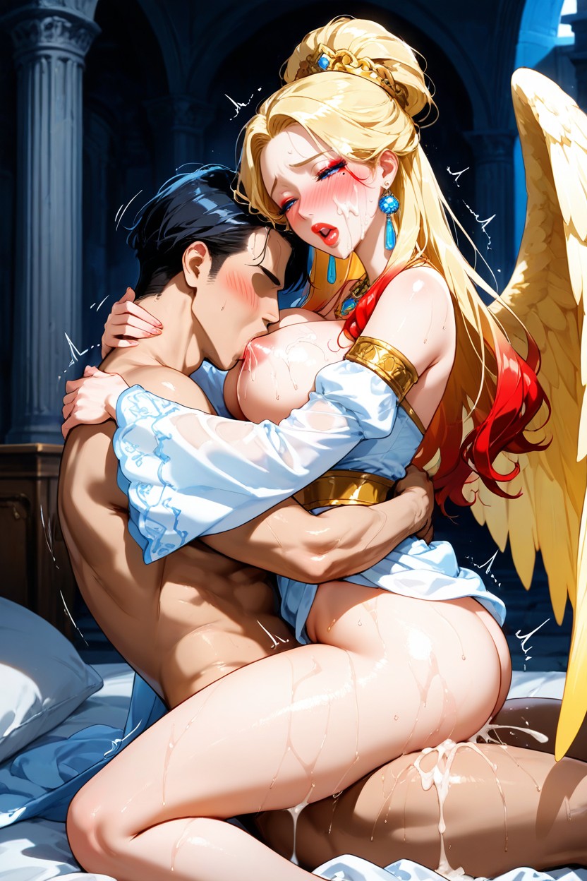 30+, Man Taller Than Woman, Tight Hug Hentai AI Porn
