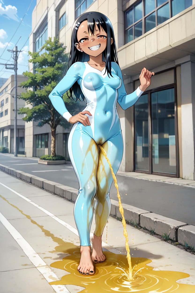 Smug Expression, Stunning Model, Small Ass Hentai AI Porn