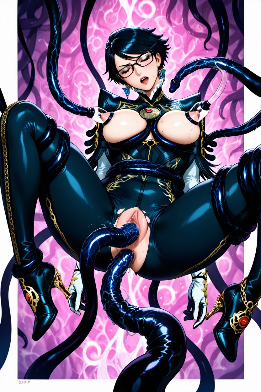Legs Locked Around Waist, Tentacles Wrap Around Legs, Caught By The Infinite Tentacles Hentai AI Porn