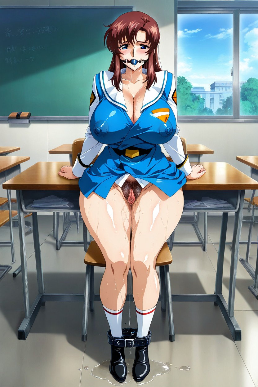 Belt Bondage, Dripping Pussy Juice, Sunshine Hentai AI Porn