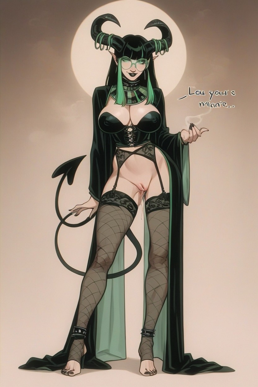 Visible Anus, Plug Anal, Goth Hentai AI Porn