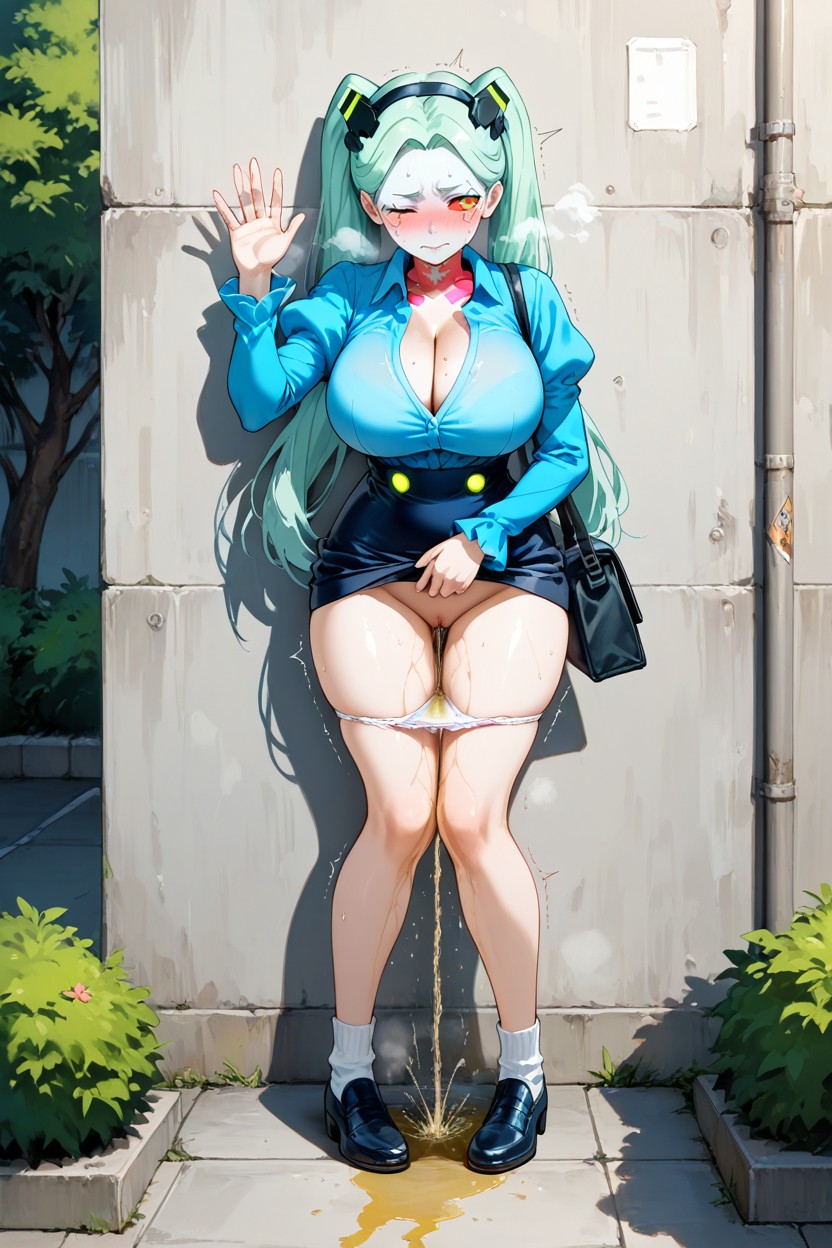 Standing, White Panties, Wince Hentai AI Porn