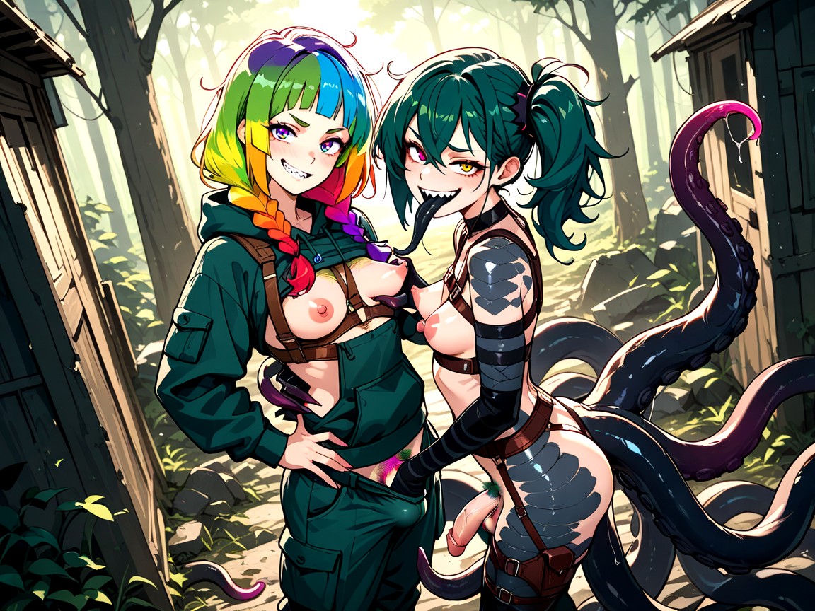 Arms Around Viewer, Hoodie, Ruins Hentai AI Porn