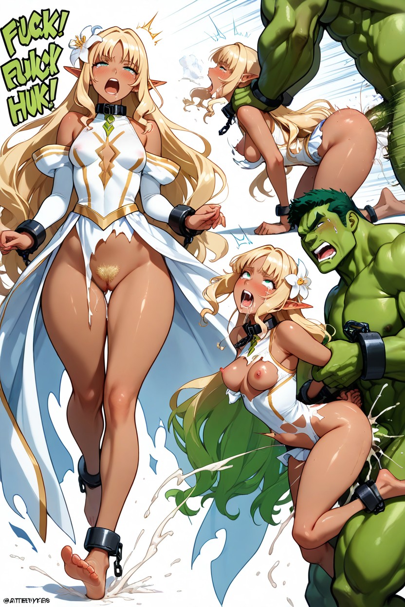 Spitroast, Tearyeyes, Thigh Gap Hentai AI Porn