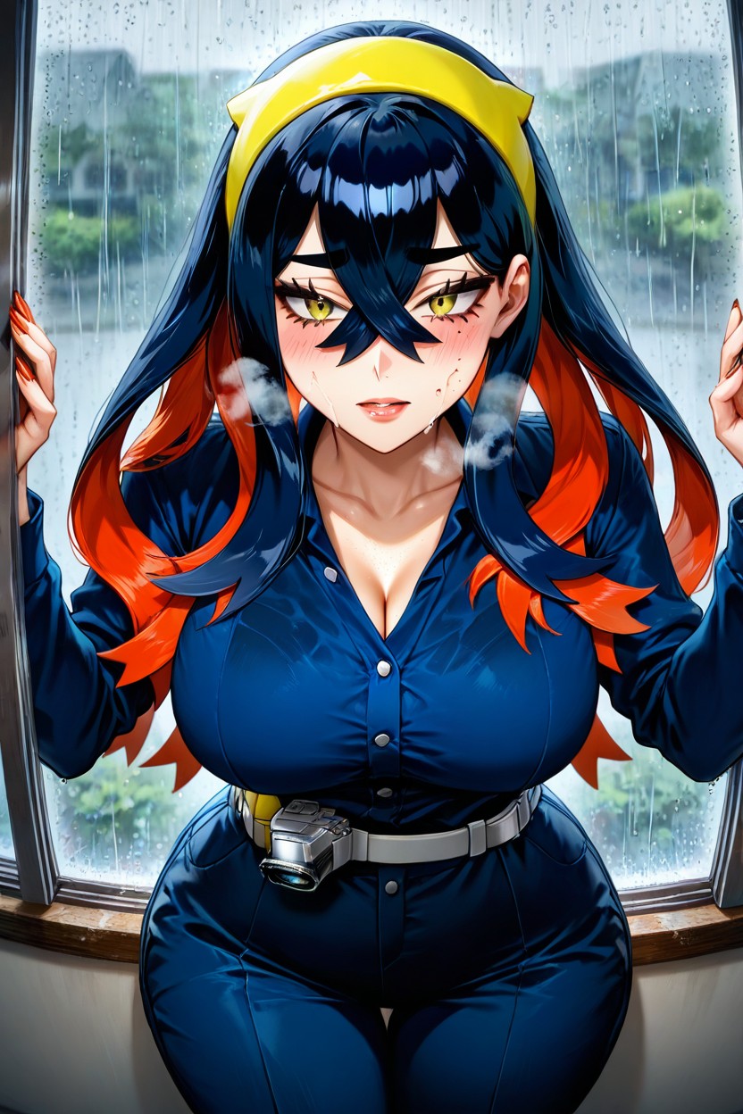 Condensation On The Window, 25+, Carmine From Pokemon Hentai AI Porn