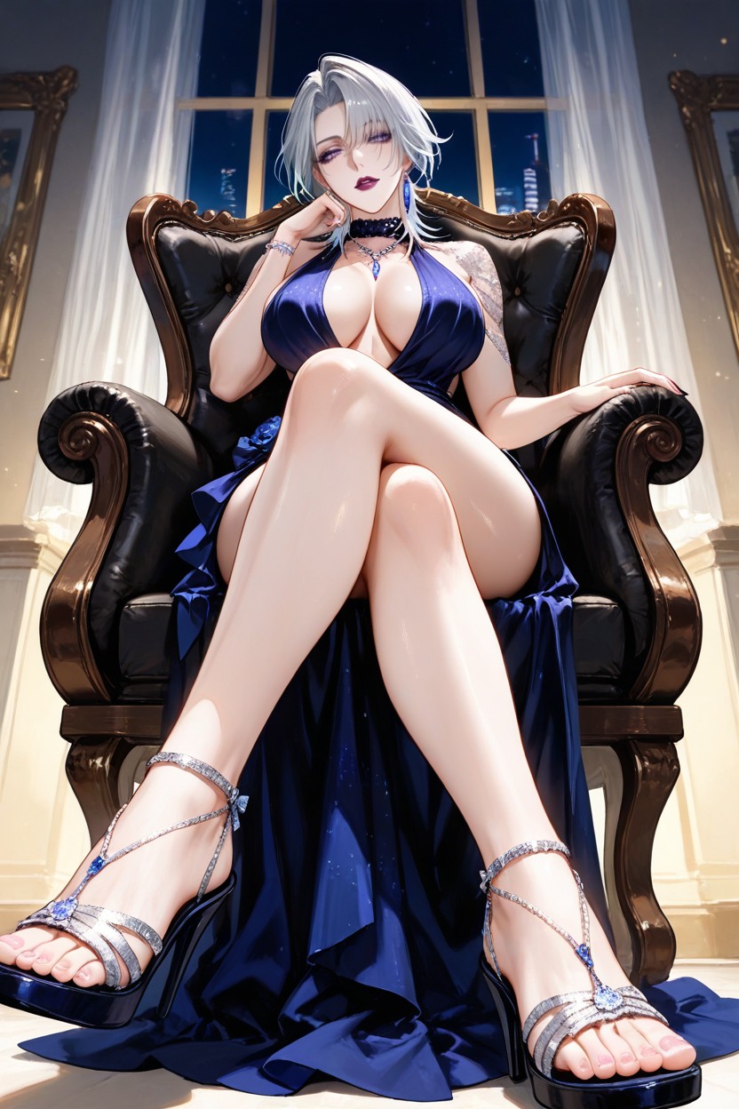 Low Angle, Bodybuilder, Beautiful Details Hentai AI Porn