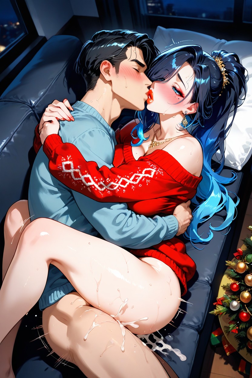 Loving Atmosphere, Missionary Sex On Couch, 30+ Hentai AI Porn