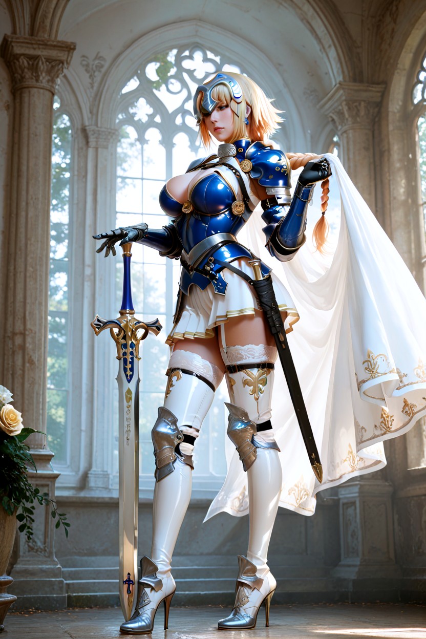 Sexy Feminine Pose, Tall Woman, Vice Captain Of The Royal Knight Hentai AI Porn