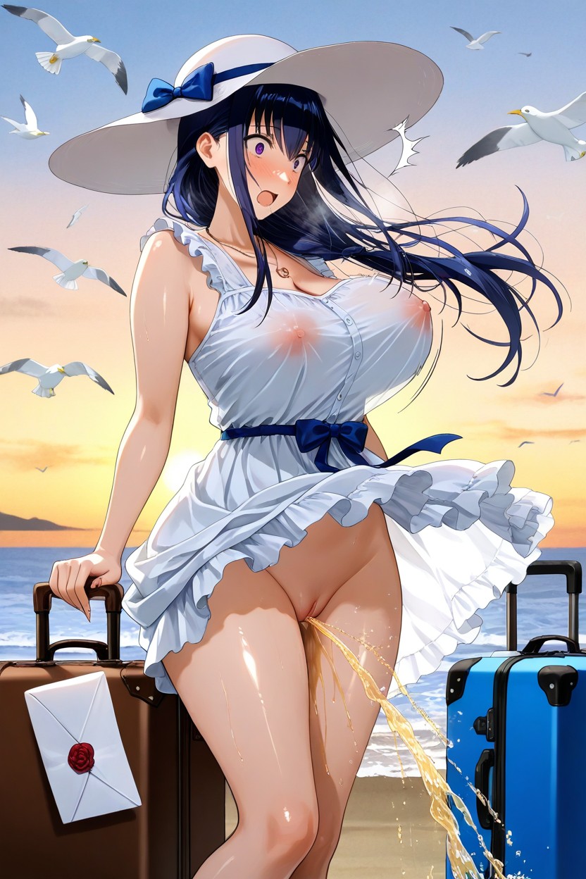 Camel Toe, Spead Legs, Uncensored Hentai AI Porn