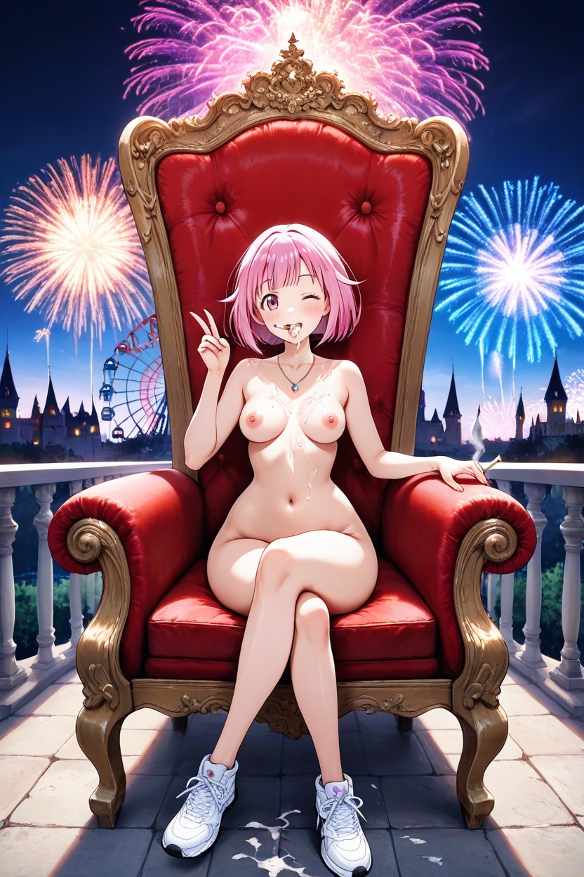 Cute, Breast, Wink At Viewer Hentai AI Porn