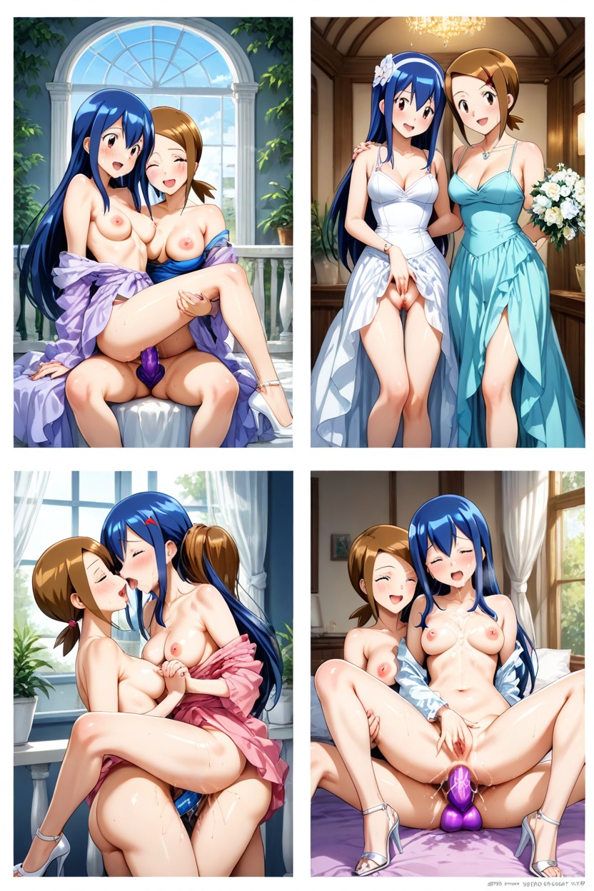 Lesbian Sex, Completely Body, Double Penetration Hentai AI Porn